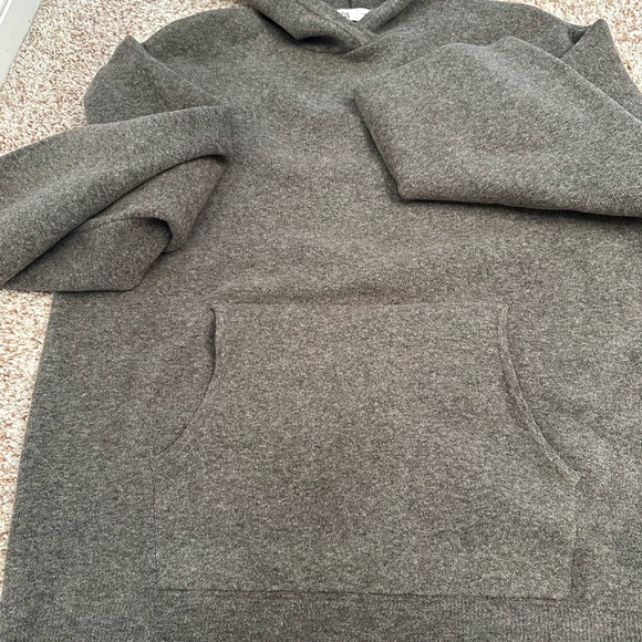 NWOT ZARA Knit Oversized Hoodie Sweater - Picture 11 of 13
